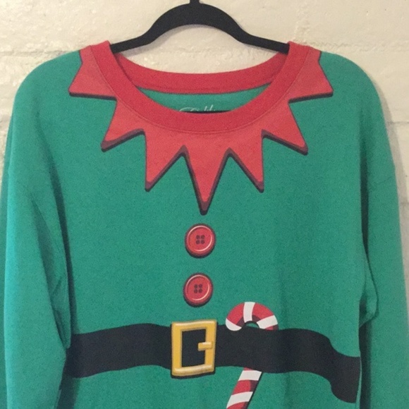 Ugly Christmas Santa’s Helper Sweatshirt - Picture 3 of 7